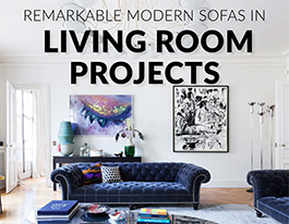 Remarkable Modern Sofas in Living Room Projects
